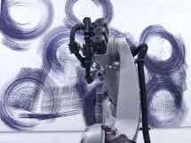 Робот нарисовал картину человеком (видео)