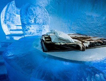Ледяной отель в Швеции (видео)