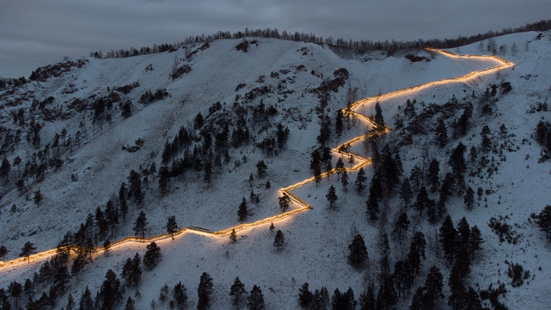 В России появилась самая длинная лестница в стране