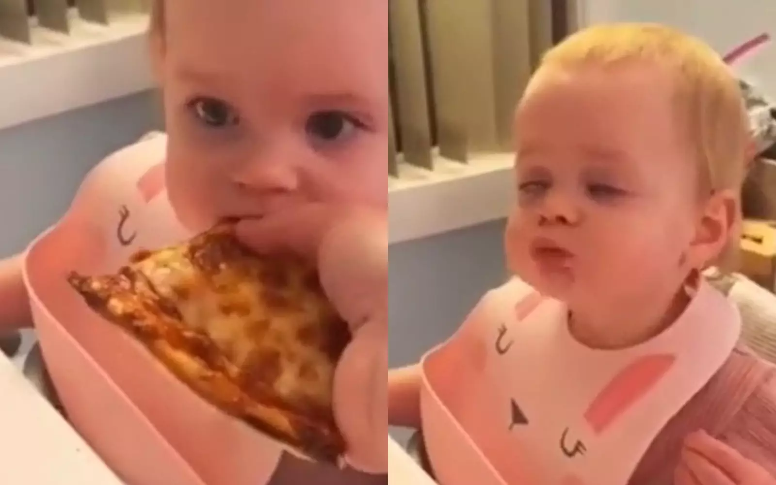 Маленькая девочка попробовала пиццу и стала звездой TikTok